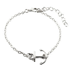 Bracciale con ANCORA Argento 19x15mm catena ciondolo braccialetto da Uomo Donna