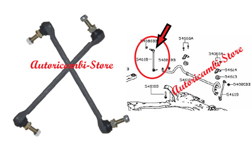 Tirante stabilizzatrice nissan - tirante,