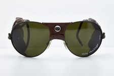 Vintage CEBE 3000 Walter Cecchinel Rare Ski Sports Sunglasses Leather Steampunk