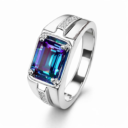 Anello uomo alessandrite