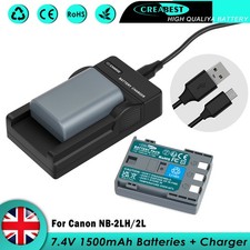 2x NB-2L NB-2LH batteria per