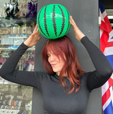 Pallavolo gonfiabile a forma di anguria nuoto divertimento piscina festa rimbalzo