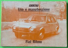 FIAT Ritmo  Anno 1981  Libretto Uso e Manutenzione ORIGINALE