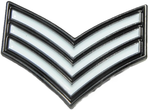 Sergeant stripes pin badge - sergeant,