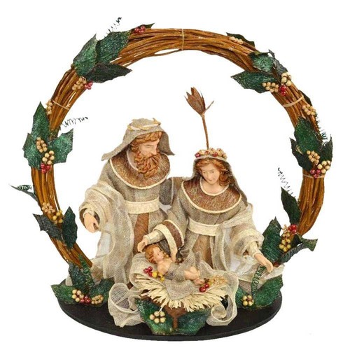 Presepe nativita con corona - presepe, nativita'