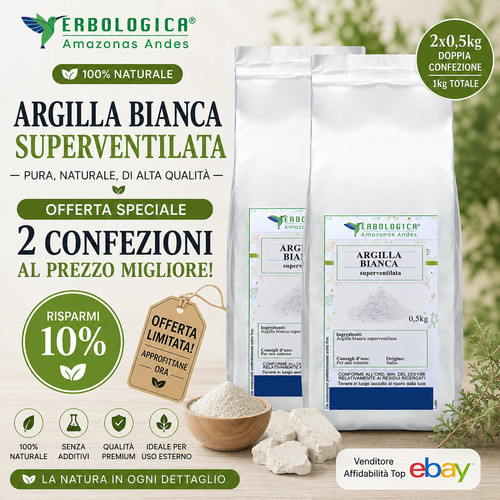 Argilla bianca superventilata - argilla,