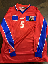 Czech Republic match worn issued shirt national team long sleeve puma stock pro