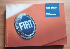 Libretto uso e manutenzione FIAT STILO - Anno 2003