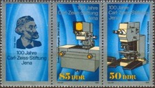 Germania DDR 1989 Carl Zeiss/Strumenti Ottici Microscopio Scienza 2v+lbs MNH