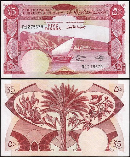 Yemen dinari 1965 axf - dinari,