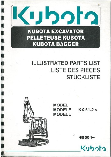 Kubota escavatore kx61 - kubota,