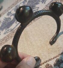 Bracciale etnico africano in bronzo. Baule Costa d'Avorio, fine XVIII...