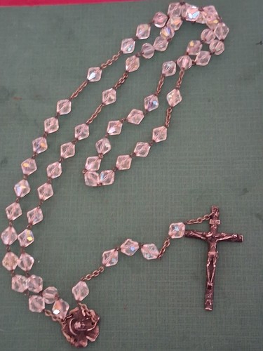 Rosario cristallo argento - argento, 800
