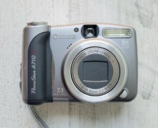 Canon PowerShot A710 grigio 7,1 megapixel fotocamera digitale sensore CCD con SD e custodia! Testato