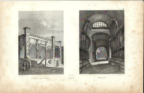 Stampa antica palermo santa - palermo,