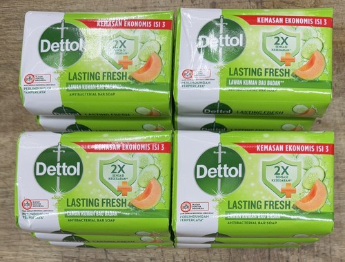 12pc dettol fresh bar soap - ,