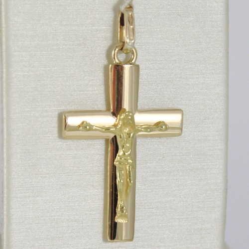 Ciondolo croce oro - ciondolo, giallo