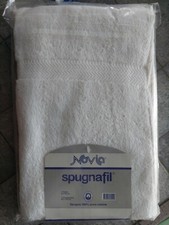 Set Asciugamani Bagno Spugna 100%Cotone2pz 40x60/55x105cm NOVIA spugnafil ospite