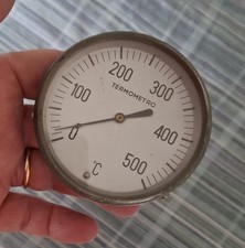 termometro metallico scala 0-500° c bulbo 30cm