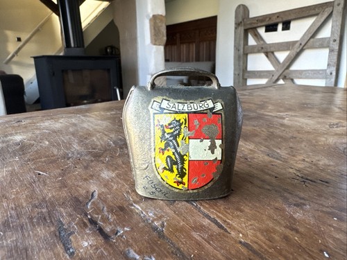 Vintage brass cow bell - brass,