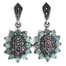 ORECCHINI  pendenti marcasite