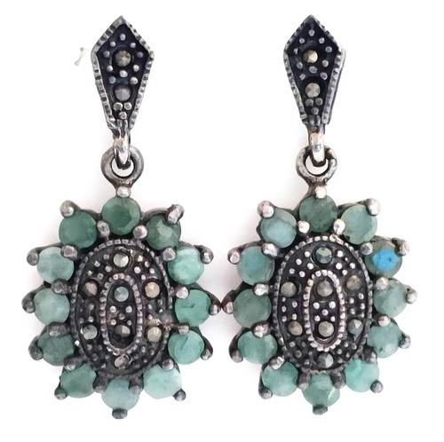 Orecchini pendenti marcasite - ,