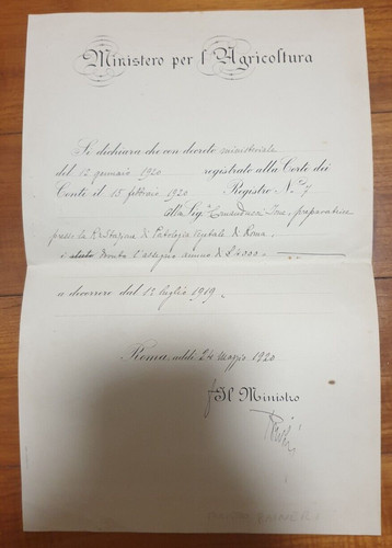 1920 decreto ministero per - decreto,