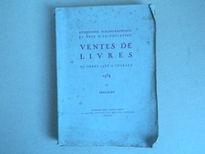 BRECOURT Vade-Mecum du libraire et de l'amateur Catalogue vente de LIVRES 1934