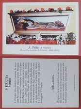 Santino Holy Card: S. Felicita