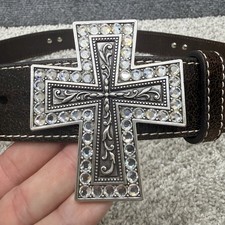 Cintura in pelle Nacona con