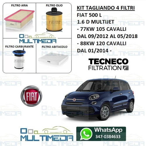 Kit tagliando filtri tecneco - kit,