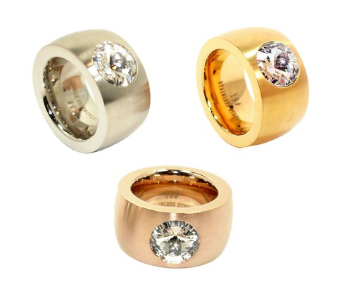Anello acciaio inox donna - acciaio, di