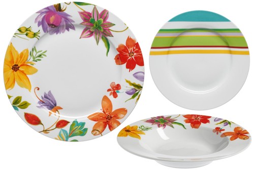 Set piatti porcellana b - 18,