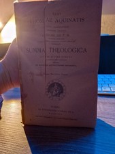  Libri antichi fine 1894 Summa Theologica (I e II volume) casa ed Ex Tip.Forzani