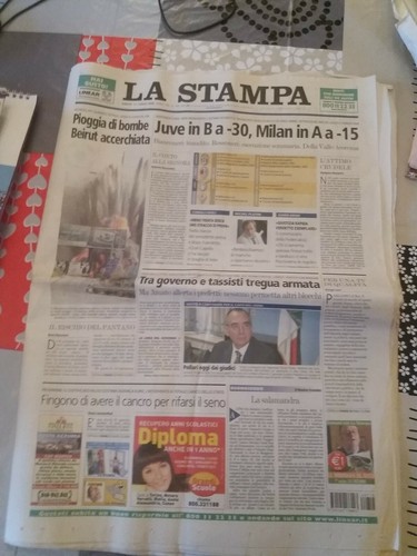 Stampa luglio 2006 juve - stampa,