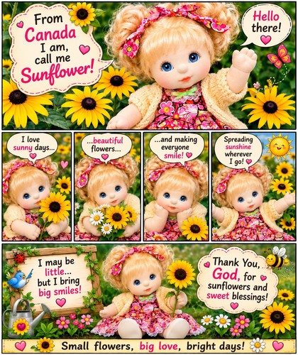 Vintage child doll - my,