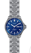 Orologio Automatico Cavadini Massiccio Titan Pilota Japan.uhrwerk Blu 44mm