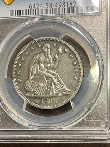 Pcgs pr58 1866 mezzo - pcgs,