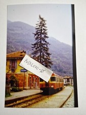 Fotografia Ferrovia SNFT Automotrice diesel ALn.668 Stazione Malonno Maggio 1988