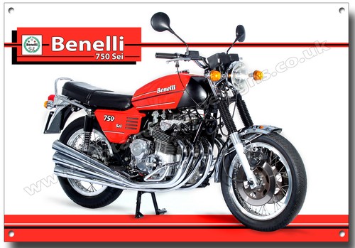 Plaque métallique benelli 750 - plaque,