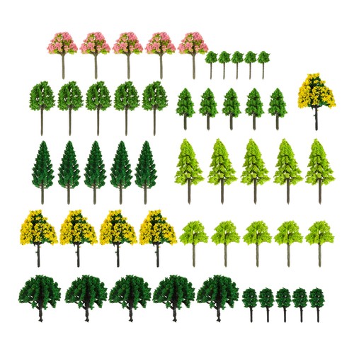 55pz set modellismo alberi - 55pz/set,
