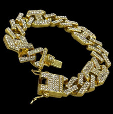 Bracciale cubano color oro