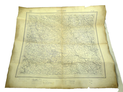 Antica mappa telata - igm, 1898