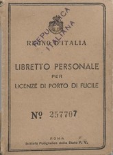 Licenza di Porto d'Armi per