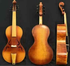 CANZONE Maestro intagliata a mano 6 corde 17" viola da Gamba sottotono pesante #14517