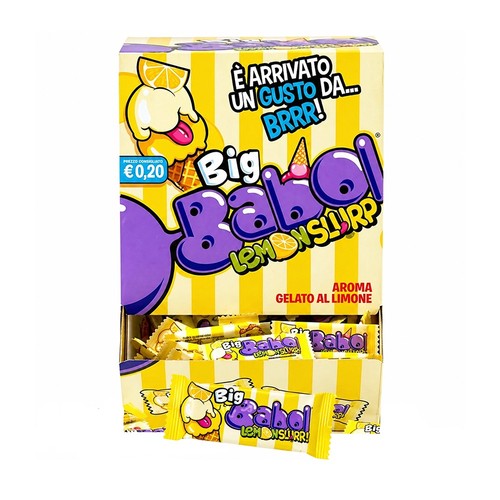 Big babol lemon slurp - big, chewing