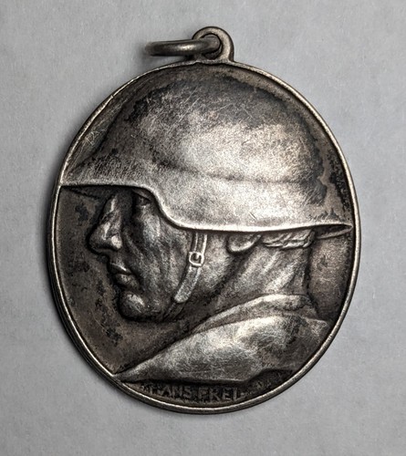 Medaglia argento 1918 svizzera