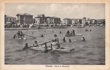 Cartolina - Viserba - Gara in moscone - Pattino -  animata - NVG