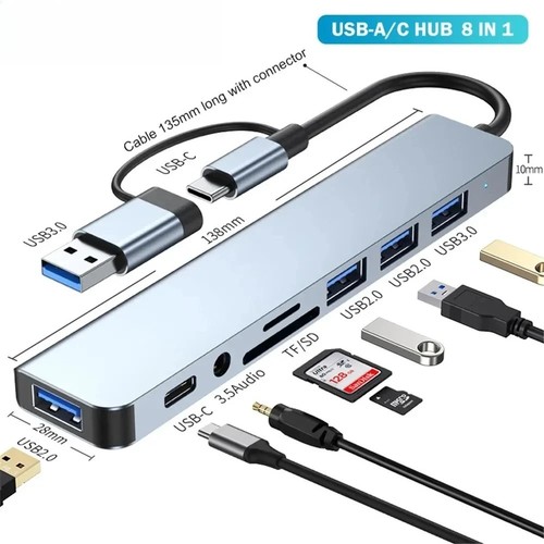 Hub usb 1 multi porta - usb-c,