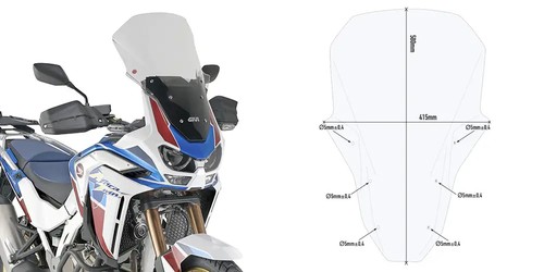 Cupolino trasparente givi - cupolino,
